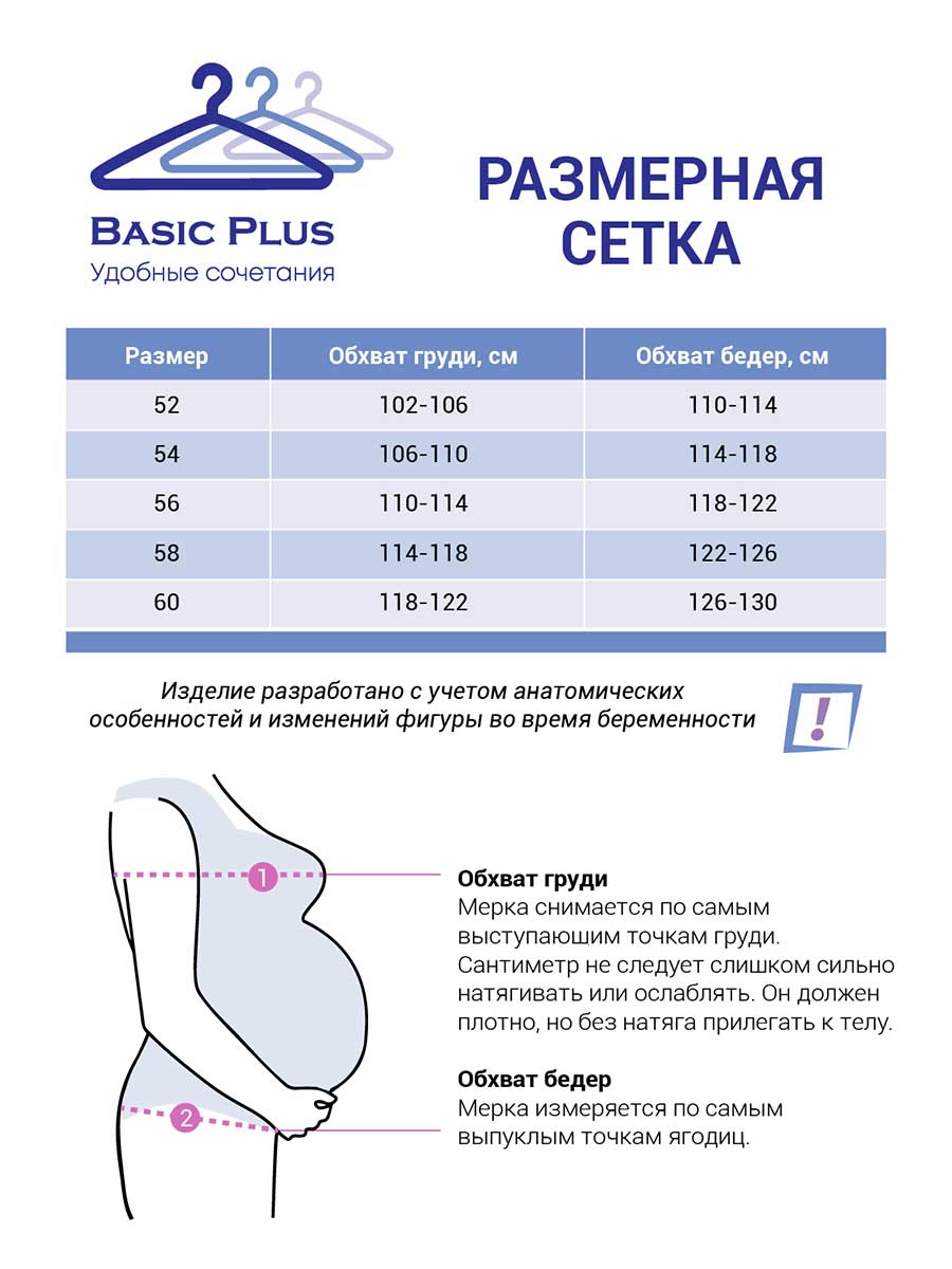95509 BASIC PLUS Сорочка для беременных и кормящих женщин