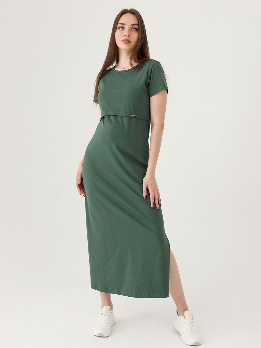 160505 FEST Платье для беременных и кормящих женщин с коротким рукавом