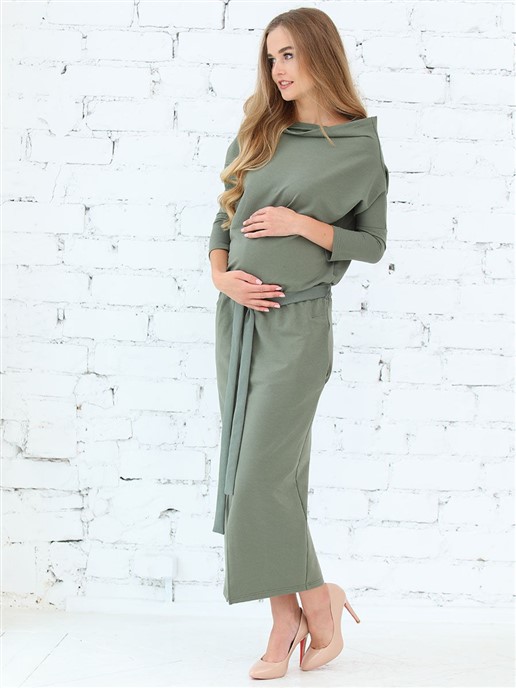 мода и стиль для беременных 2021 платье