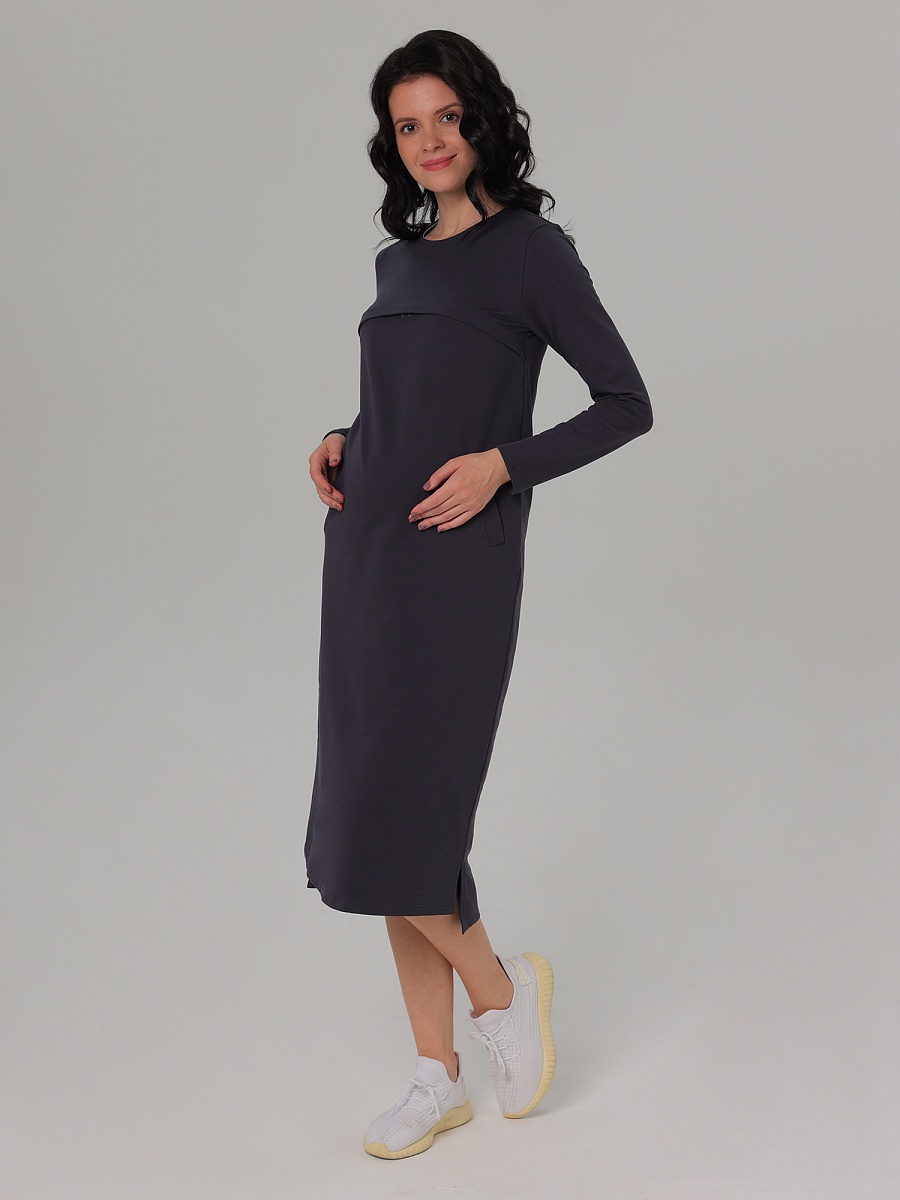 6305 FEST Платье для беременных и кормящих женщин с длинным рукавом
