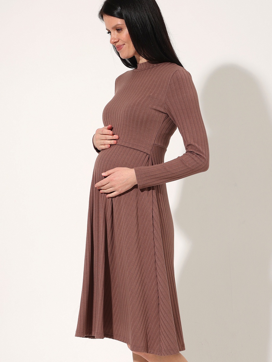 115505 ФЭСТ Платье для беременных и кормящих женщин с длинным рукавом